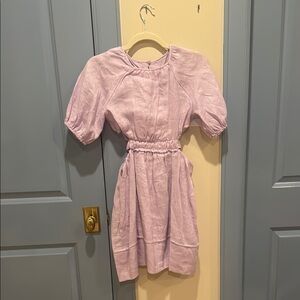 Zara Pink Buttoned Tie Front Sundress